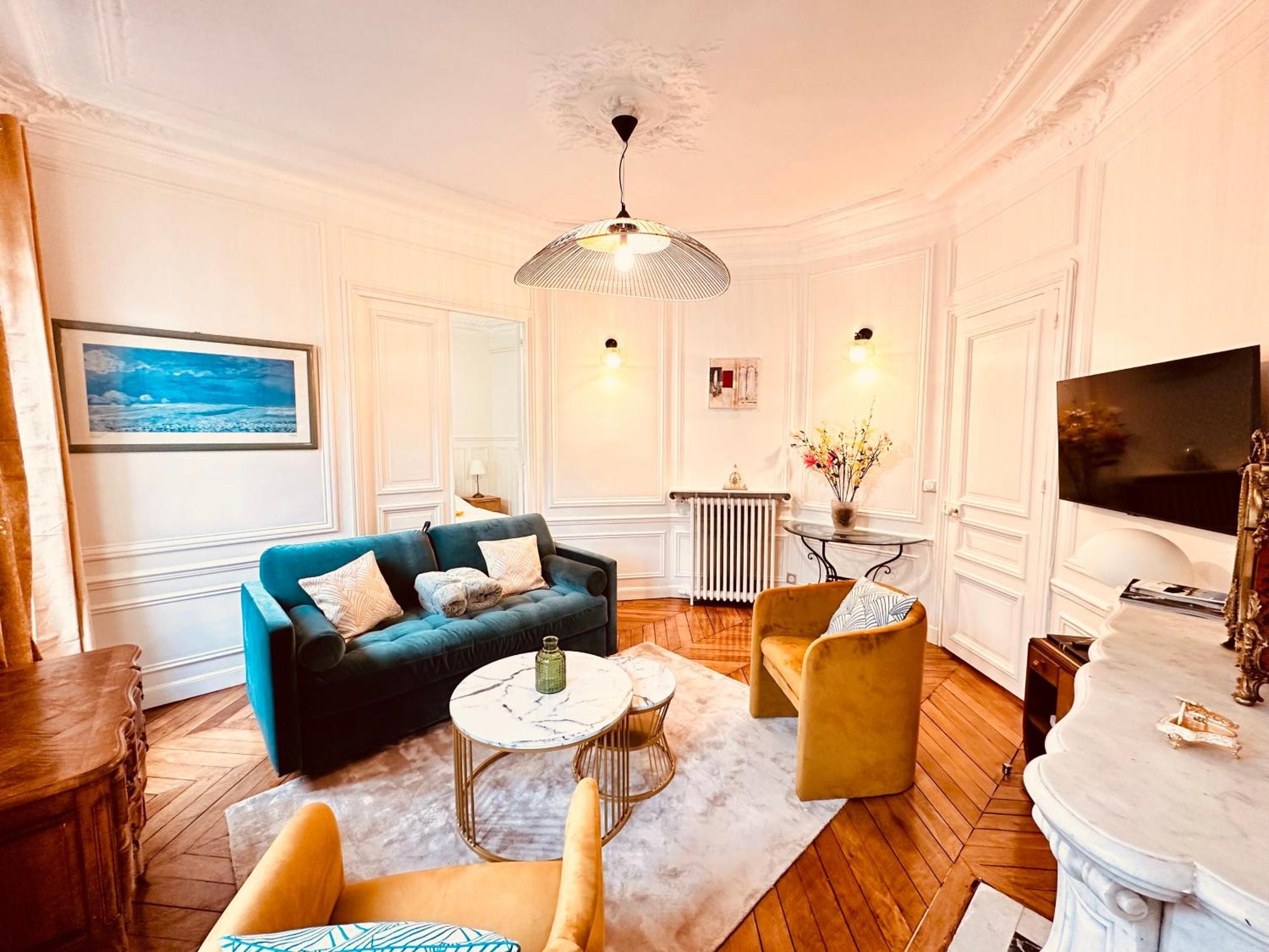 Charming 4-Room Flat Near Eiffel Tower-8People-2 Bedrooms Paříž Exteriér fotografie